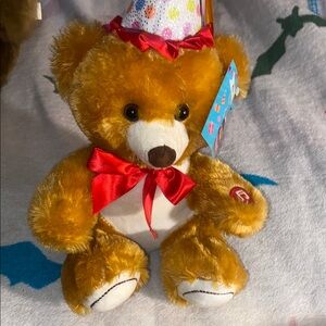 Party Hat Teddy Bear Plush Toy